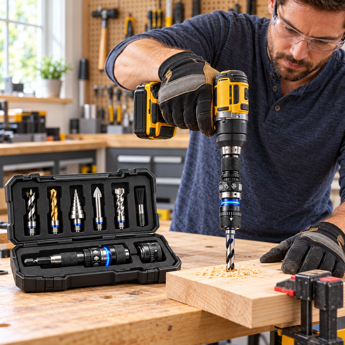 Smart 5-in-1 Adaptive Drill Bit System
