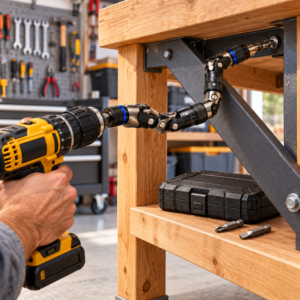360° Articulating Tight-Space Drill Bit Extension Kit
