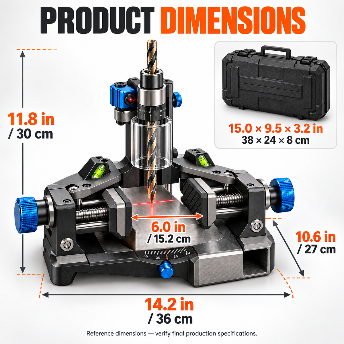 Self-Centering Laser-Guided Precision Drill Jig Kit