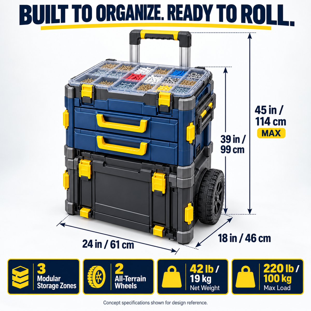 Modular Rolling Home Repair Station – All-in-One Mobile Tool Storage System